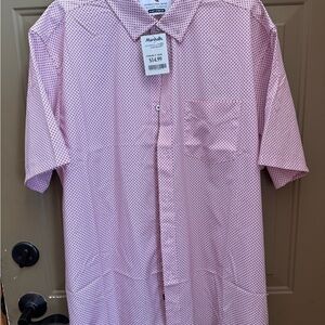 Men's Red Patterned Shirt